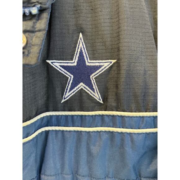 Reebox Vintage Cowboys Boys Kids M 10-12 Blue Nylon Coat - Picture 12 of 14